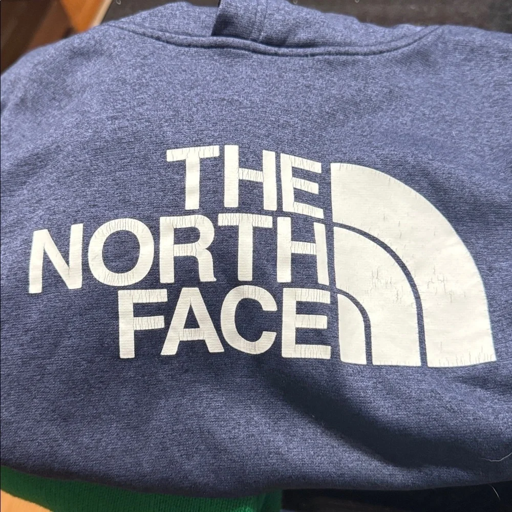 The North Face Men's Dark Blue Drawstring hoodie size large